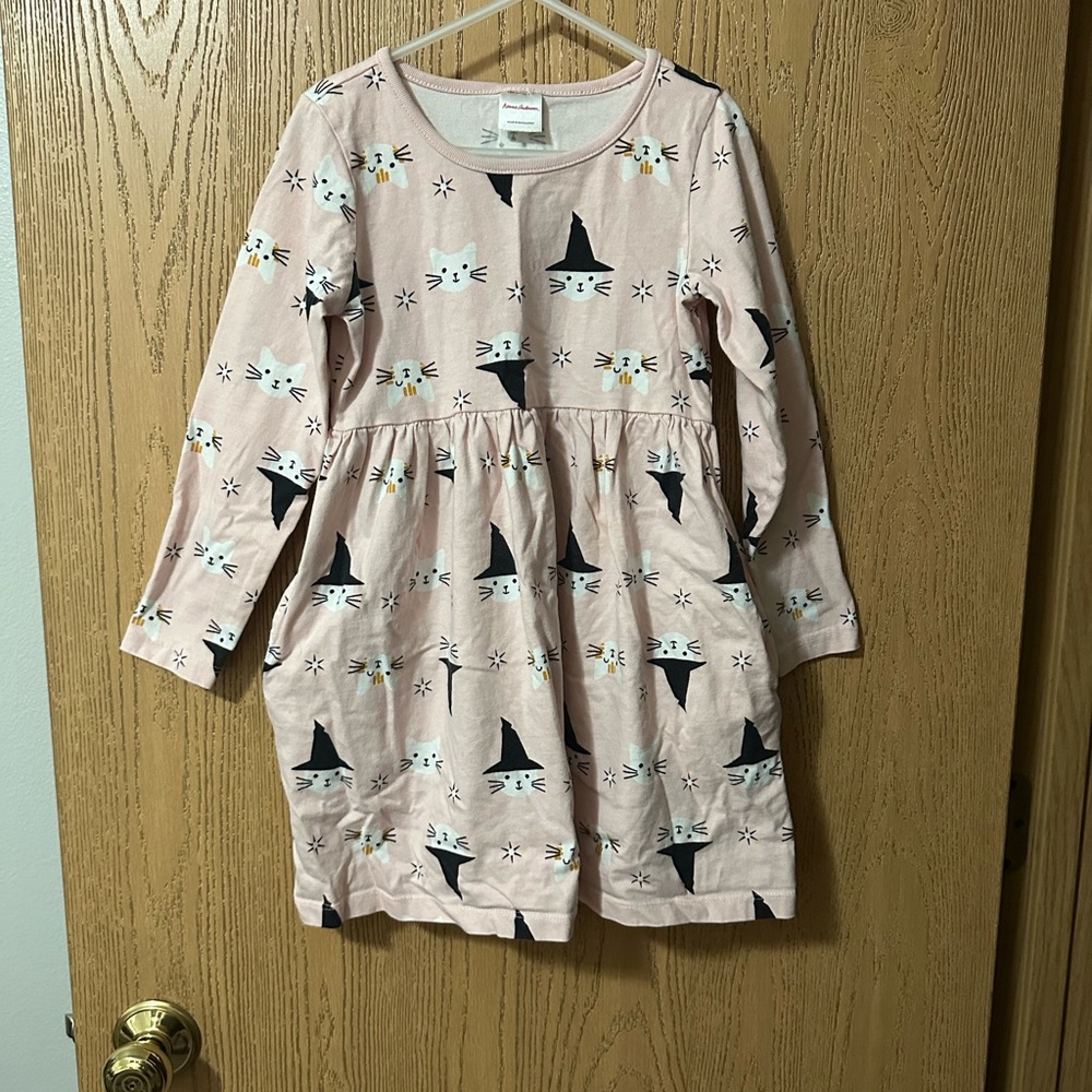 Hanna Andersson Light Pink Cat Graphic Tee